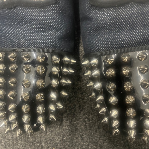 $1200 Christian Louboutin Loafers Men’s Size 12Signature Crest Embroidered - Picture 4 of 12